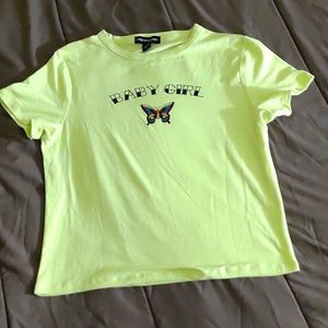 Short sleeve crop top